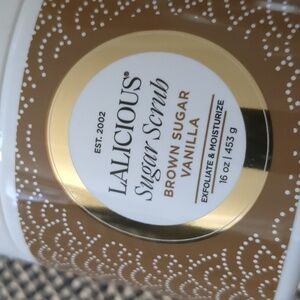 16oz HUGE Lalicious Body Sugar Scrub Brown Sugar Vanilla Exfoliate & Moi…